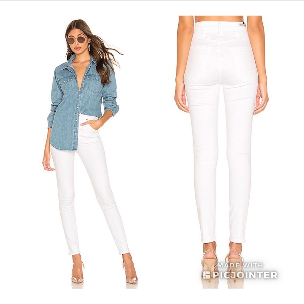 Citizens of Humanity Chrissy Ultra High Rise Jeans 27 White Sculpt Denim